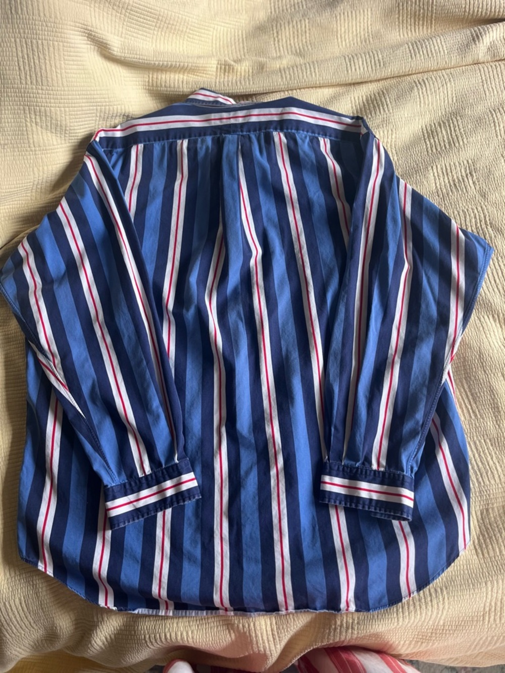 Men’s Ralph Lauren Button-Up Shirt – Classic Striped | 100% Cotton - Picture 7 of 7